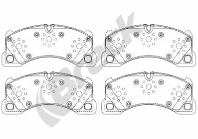 Комплект тормозных колодок, дисковый тормоз BRECK купить